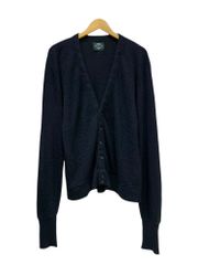 Jantzen (ジャンセン) US古着 アクリル ニット カーディガン USA製 オーバーサイズ 無地 M ブラック メンズ/036