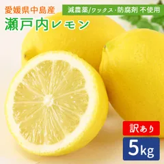 【訳あり】産地直送 瀬戸内レモン 5kg 残留農薬ゼロ レモン 瀬戸内海 離島 檸檬 れもん 5キロ グリーンレモン イエローレモン 愛媛県 中島産 希望の島産 減農薬 ノーワックス 防腐剤不使用 サイズおまかせ 宅急便のサムネイル