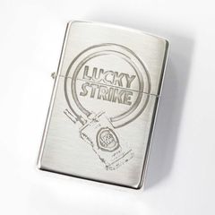 Zippo ジッポーライター LUCKY STRIKE ラッキーストライク 1998年製 シルバー 銀