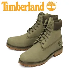 Timberland (ティンバーランド) A41MW-EO8 6in PREM WP BT 6インチプレミアムウォータープルーフブーツ Olive TB541 US9.5-約27.5cm