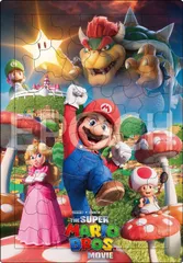 エポック社(EPOCH) 【アポロのピクチュアパズル】 スーパーマリオ ザ・スーパーマリオブラザーズ・ムービー 63ピース 25-282 こども向け台紙つきパズル 5歳以上 おもちゃ STマーク認証