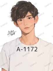 A-1172 メンズ ステッカー sticker 素材 コラージュ collage シール achashop