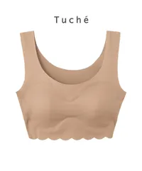 新品 未使用 GUNZE グンゼ 下着 Tuche 縫い目ゼロ レディース ハーフトップ ナイトブラ 516523 ベージュ