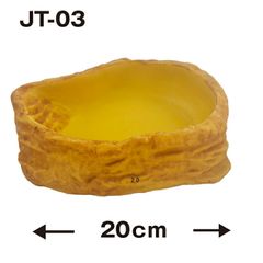 【JT-03】爬虫類 餌入れ 水入れ皿【20cmx16cmx4.5cm】