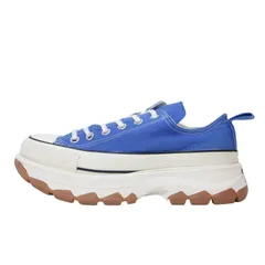 CONVERSE コンバース スニーカー ブルー ホワイト サイズ:US4.5(23.5cm) / ALLSTAR TREKWAVE OX 1SD038 / オールスター トレックウエーブ / キャンバス ボリュームソール【レディース】【中古】