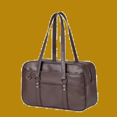 【特価セール】[Osteenii] スクールバッグ 合皮 スクバ 女子 高校生 学生 JK 制服 鞄 PU 大容量 茶色 黒 通学