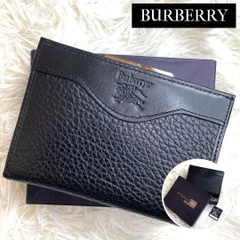 ⋟希少品⋞ 入手困難 / BURBERRY バーバリー グレインレザーがま口ウォレット 二つ折り財布 ブラック