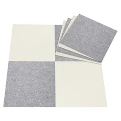 【在庫セール】Sanko【日本製 撥水 消臭 洗える】サンコー ずれない タイルカーペット 30×30cm グレーアイボリー 8枚 フラットタイプ おくだけ吸着 ジョイントマット KH-21
