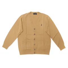 イーストボーイ カーディガン EASTBOY メリノウール混カーディガン12G スクール メリノウール Vネック 女子高生 レディース 5206509 キャメルxネイビー(850)
