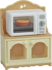 【新品】 エポック社 オーブンレンジ・ラック シルバニアファミリー Sylvanian Families STマーク認証 ドールハウス おもちゃ 425 家具 3歳 カ ｶ