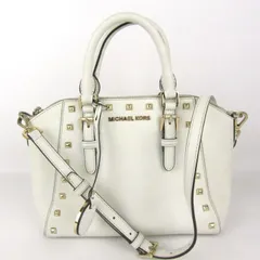マイケルコース ショルダーバッグ 2way スタッズ レザー ブランド 鞄 カバン レディース アイボリー Michael Kors 【中古】