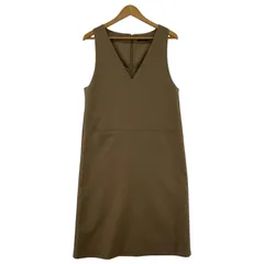 URBAN RESEARCH ROSSO アーバンリサーチ ロッソ Vネック ジャンパースカートワンピース size36/ベージュ