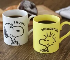 《３０％OFF 》スヌーピー＆ウッドストック ストレートマグ ２柄組 ⚫︎0480848U⚫︎0480849U