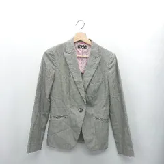 ◇ ⊂ She loves SUITS シーラブズスーツ 長袖 スーツジャケット サイズ１１号 グレー レディース E  【1410290072066】