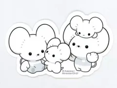 【中古】シール・ステッカー イッカネズミ(4ひきかぞく) ポケモンステッカー 「ポケットモンスター」 ポケモンセンター限定