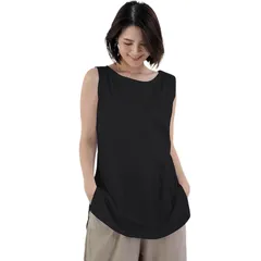 【特価商品】[fourfivesixはる] タンクトップ レディース ロングタンクトップ レイヤードTシャツ トップス レディース レイヤードトップス 重ね着 レイヤード コーデ