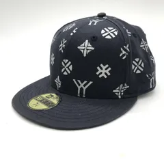 yhojiyamamoto NEWERA ヨウジヤマモト ニューエラ キャップ HF-H16-062 帽子 CAP メンズ サイズ 7 1/8 ネイビー 小物 B14167◆