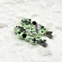 【No.9】前髪クリップ ホイップデコ グリーン