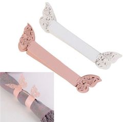 蝶のナプキンホルダーピンク50枚セット　OT1010