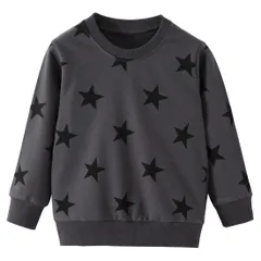 [MARBEINE] トレーナー 男の子 恐竜総柄 丸首 100～140cm 裏毛 長袖 トレーナー キッズ ボーイズ クルーネック スウェット トップス 子供服 綿 薄手 春秋 ベビー服 通園 通学 110cm 120cm 130cm