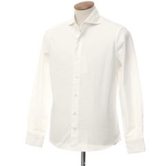 【中古】ジャンネット giannetto コットン ホリゾンタルカラーシャツ ホワイト【サイズ40】【メンズ】
