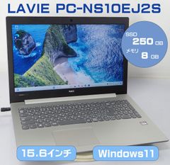 AC無 NEC LAVIE PC-NS10EJ2S/E2-9000Radeon R2COMPUTECORES2C+2G/メモリ8GB/SSD250GB/15.6インチ/Windows10 ノート PC パソコン M-R111201H