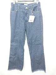 ◇ ◎ ●未使用● classicalelf クラシカル タグ付 カットオフ ジーンズ デニム パンツ サイズL ネイビー レディース P  【1406240020348】