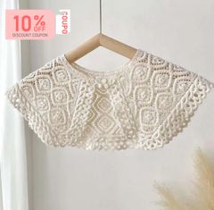 再入荷【2024秋新作】10%割引中♡ 韓国子供服 ベビー つけ襟 レース ストール 肩掛け 肩がけ 付け襟　綿