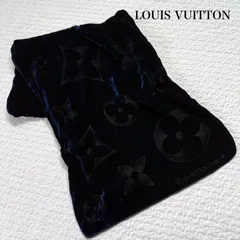 ❣️ルイヴィトン❣️モノグラム✨エシャルプストール・ベロアマフラー【美品】 LOUIS VUITTON ルイヴィトン モノグラム ベロア 深緑 緑