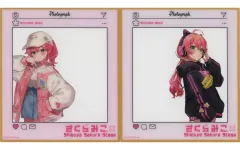 【中古】キャラカード 全2種セット SNS風クリアカード 「バーチャルYouTuber ホロライブ さくらみこ×Shibuya Sakura Stage」 BIGガラポン A賞
