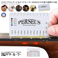枚数限定！クーポン配布中★ ギター 弦高 ゲージ ルーラー 定規 フレット高さ調整 ストリング ランゲージ ピッチ 計測 調整用 ピックアップ 弦楽器 測定 ピッチルーラー GUITERLU ゆうパケA