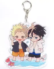 【中古】キーホルダー 永田慎吾＆藤々木蒼生 アクリルキーホルダー 「コミックス キューピッドに落雷 新装版＆キューピッドに落雷 追撃 新装版 2冊セット」 コミコミスタジオ有償特典