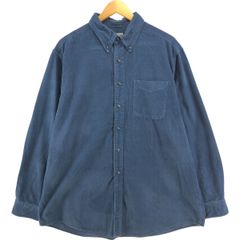 古着 90~00年代 エルエルビーン L.L.Bean 長袖 ボタンダウン コーデュロイシャツ メンズL相当/eaa544359