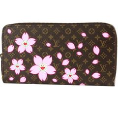 LOUIS VUITTON/ルイ ヴィトン　LV × TM ジッピー ウォレット（ラウンド長財布）　村上隆 モノグラム チェリーブロッサム　サクラブラウン　M13433【未使用品】