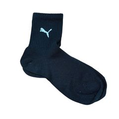 PUMA　プーマ 　レディース　クルーソックス　靴下　黒　23-24