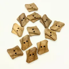 【特価】手芸　ボタン　ウッド 木　約25mm 12個まとめ売り※