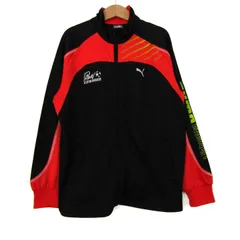プーマ トラックジャケット ジャージ上 スポーツウエア アウター 記名有 キッズ 男の子用 140サイズ ブラック PUMA 【中古】