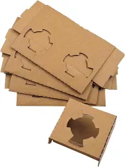 ZERONOWA 紙製 Dカップホルダー テイクアウト ドリンクホルダー 業務用( 1個用)