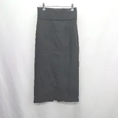 ◇ Θ CLASSICALELF ハイウエスト スリット加工 ロング丈 タイト スカート サイズM ブラック レディース E  【1409240058014】