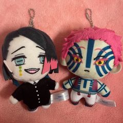 鬼滅の刃 魘夢 猗窩座 マスコットキーチェーン ぬいぐるみ