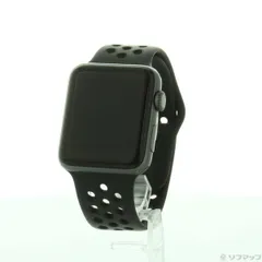 〔中古品〕 Apple Watch Series 3 Nike+ GPS 42mm スペースグレイアルミニウムケース アンスラサイト／ブラックNikeスポーツバンド【276】