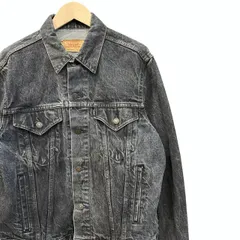 80s ビンテージ リーバイス 70506-0259 デニムジャケット 先染め ブラック 42R 80年代 USA製 アメリカ製 ヴィンテージ Levi's 70506 ブラック ジージャン デニムジャケット vintage