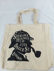 シャーロック　ホームズ　オブ　ベイカーストリート　ロンドン　ハンドバック　キャンバス生地