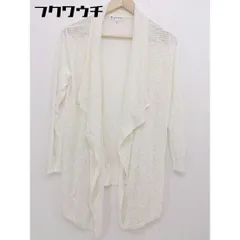 ◇ 組曲 クミキョク  長袖 カーディガン サイズ2 オフホワイト レディース  【中古】 【1112030003568】