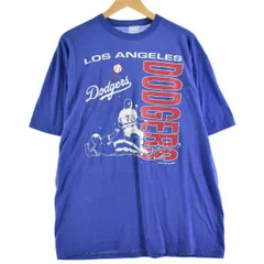 80年代 STEDMAN MLB LOS ANGELES DODGERS ロサンゼルスドジャース スポーツプリントTシャツ USA製 メンズL ヴィンテージ /eaa326549