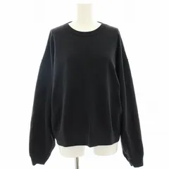 オーラリー AURALEE 21SS SUPER SOFT SWEAT BIG P/O スウェット トレーナー ビッグシルエット 長袖 1 黒 ブラック A8SP10GU /HNのサムネイル