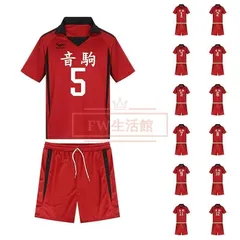 新品 コスプレ衣装 ハイキュー!! 音駒高校 孤爪研磨 ユニフォーム 高校 半袖 制服 スポーツウェア Tシャツ ジャージ 日常服