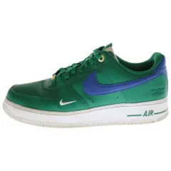 NIKE (ナイキ) AIR FORCE 1 07 LV8 LOW 40TH MALACHITE エアフォース 1 マラカイト ローカットスニーカー グリーン/ブルー US10.5/28.5cm DQ7658-300