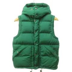 ポロ バイ ラルフローレン Polo by Ralph Lauren 美品 90s ヴィンテージ ダウンベスト ジャケット フード ナイロン 緑 グリーン Sサイズ IBO57のサムネイル