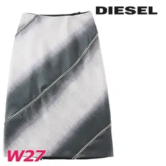 新品・未使用 ディーゼル DIESEL 膝下丈スカート レディース ラインストーン装飾 Aライン O-AREALのサムネイル